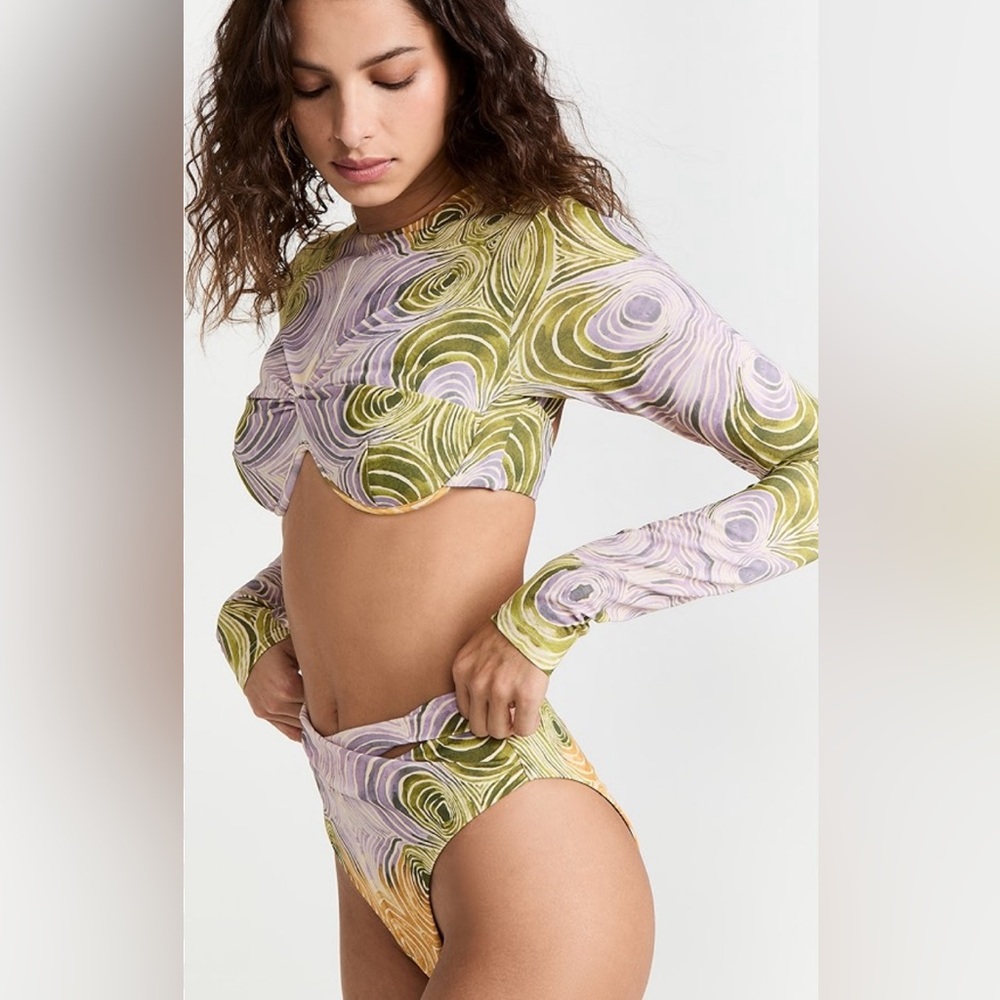 NWT Andrea Iyamah Akacia Bikini Top & Akacia Bikini Bottom sz L